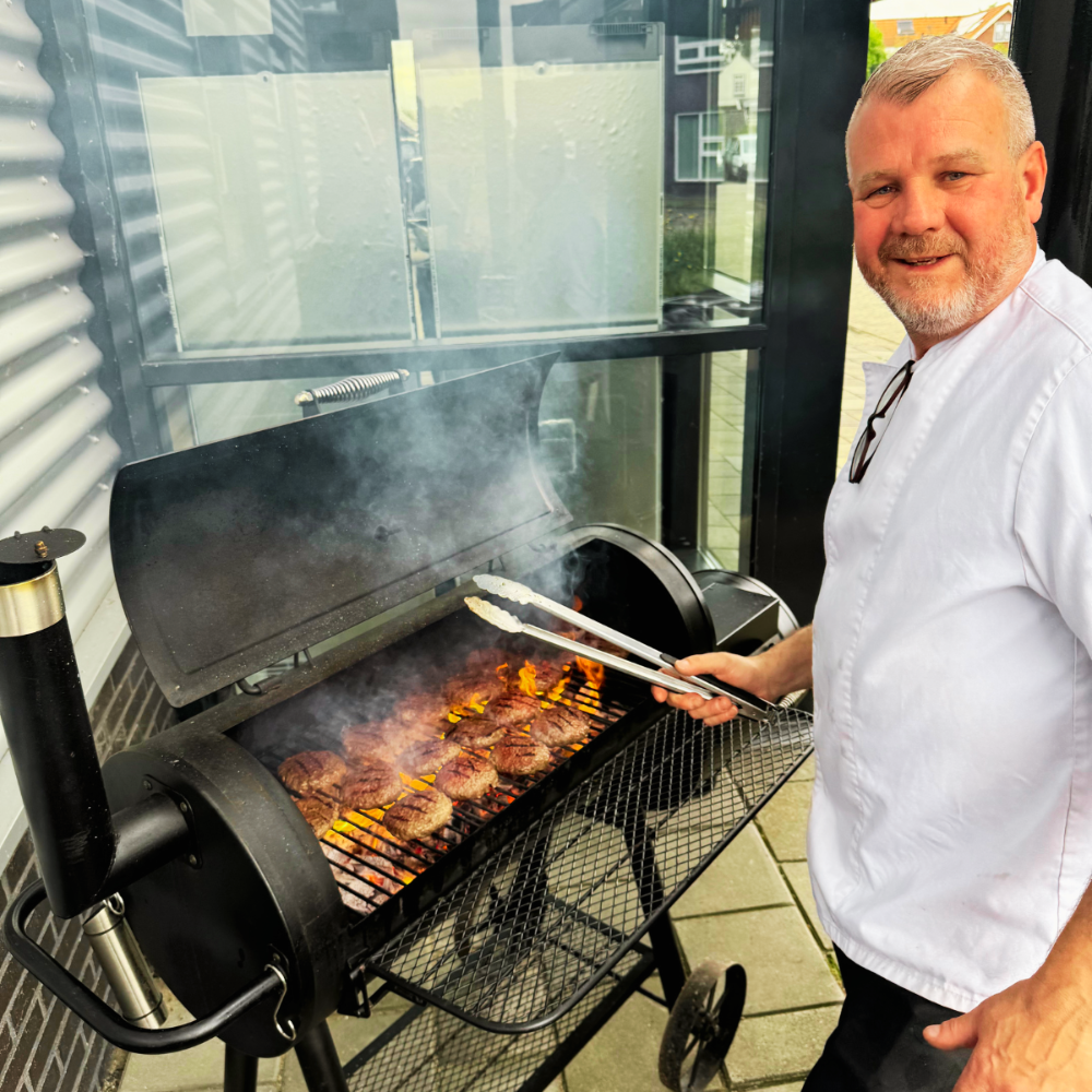 live bbq op locatie door kok